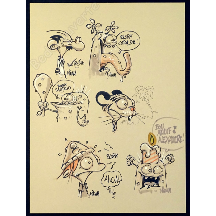 Midam - Dessin Original Kid Paddle Blork