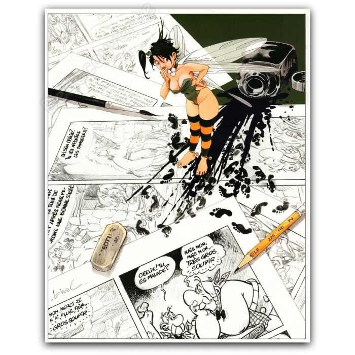 Loisel - Peter Pan Fée Clochette Hommage Astérix 950Ex