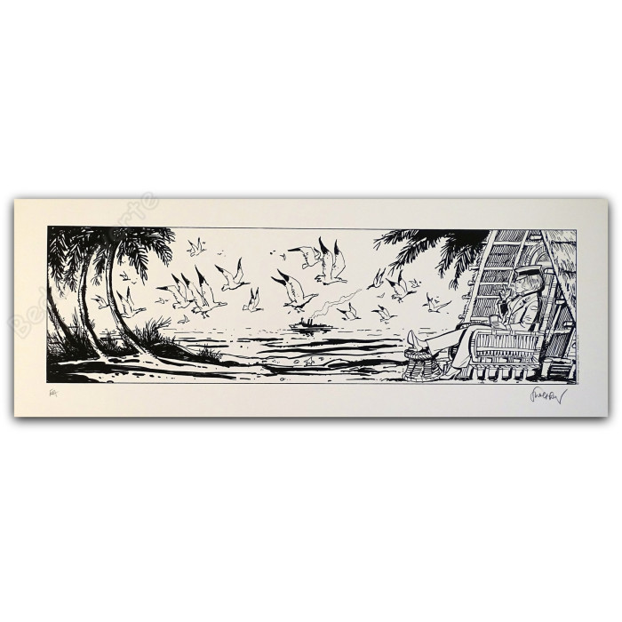 Walthéry - Natacha Hommage à Hugo Pratt