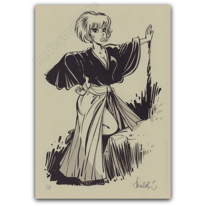 Walthéry - Natacha en kimono variante